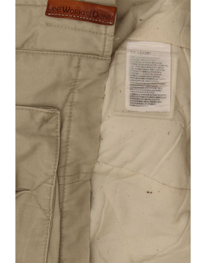 Chaqueta utilitaria Lee para mujer UK 44 Algodón beige medio