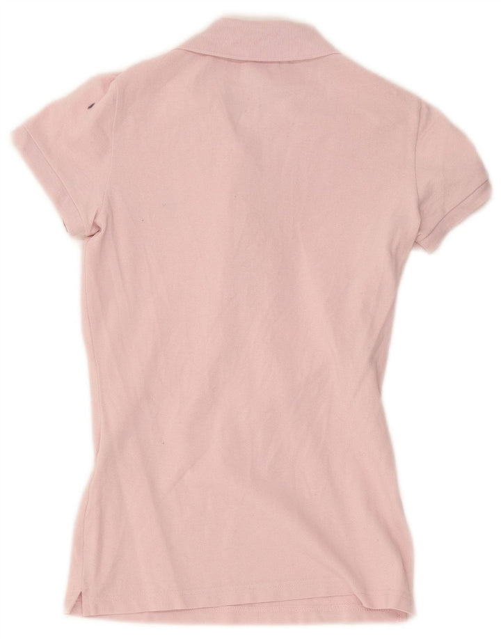 Polo Lacoste Mujer Talla 34 Pequeño Algodón Rosa