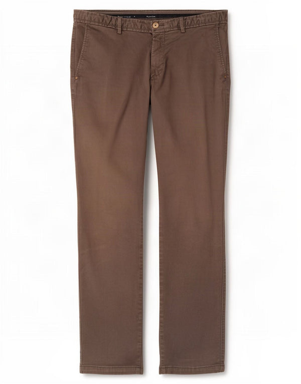 Massimo Dutti Pantalón Chino Slim Fit para Hombre EU 42 Large W32 L29 Gris Algodón