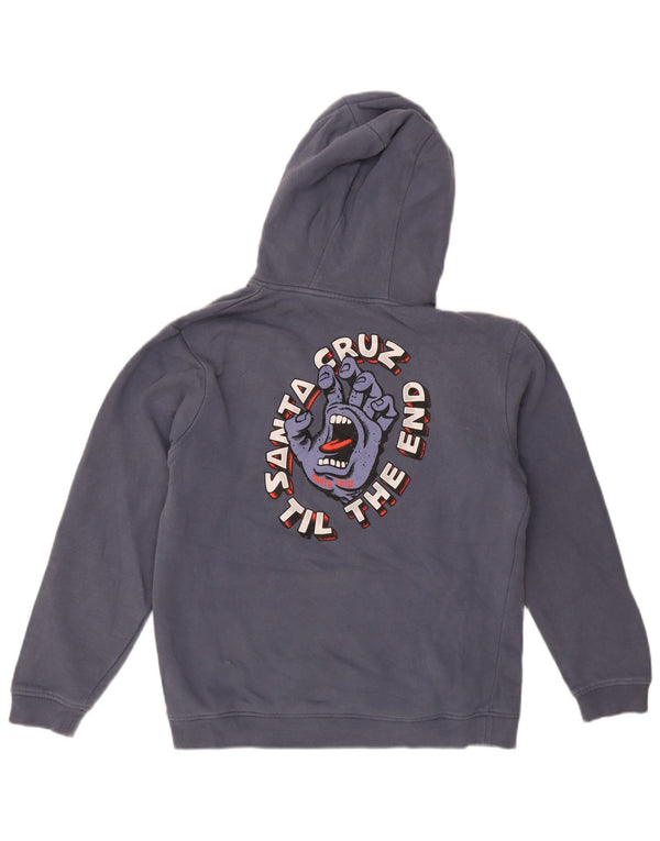 Santa Cruz Jersey con capucha gráfica para mujer Reino Unido 14 Algodón azul medio
