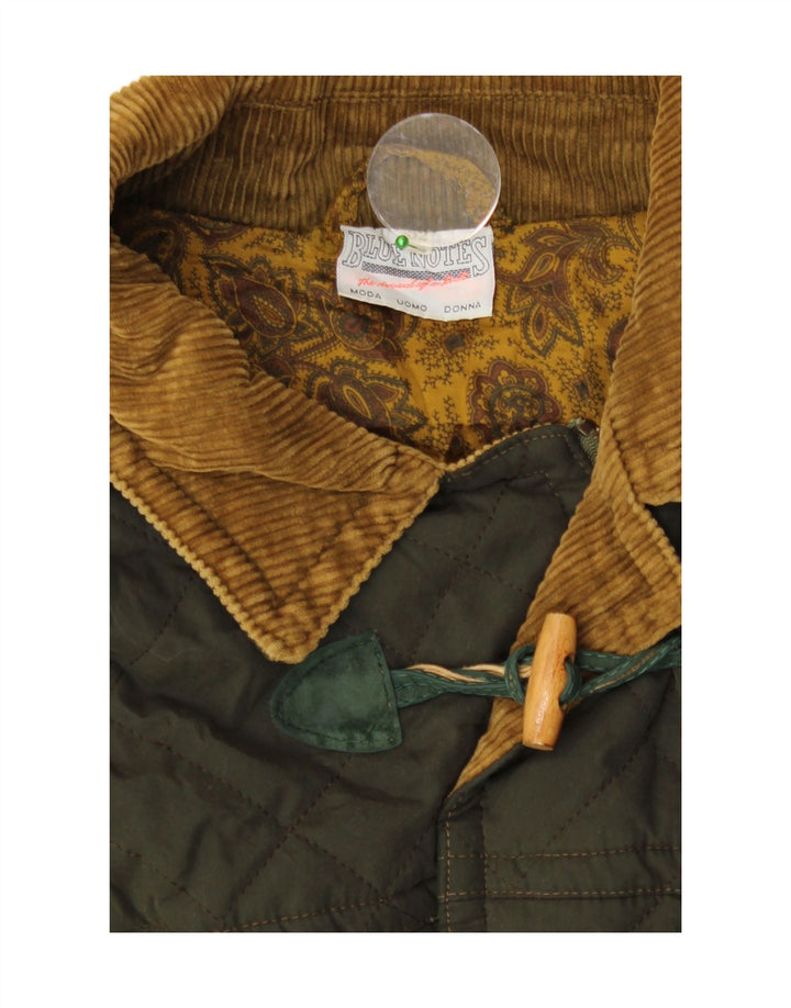 Blue Notes Trenca acolchada con capucha para hombre IT 52 XL Poliéster verde