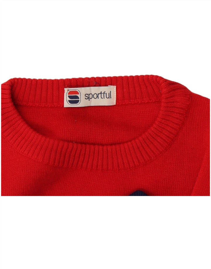 Jersey De Cuello Redondo Sportful Hombre Large Rojo Colorblock