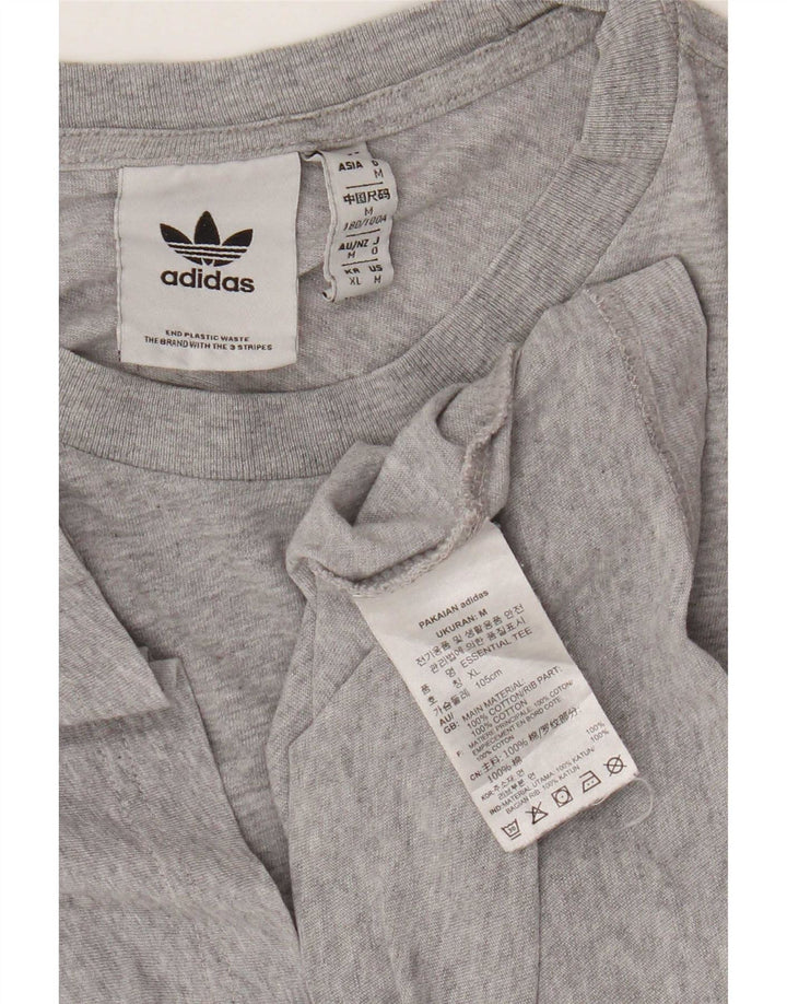 Camiseta Adidas Hombre Top Algodón Moteado Gris Medio
