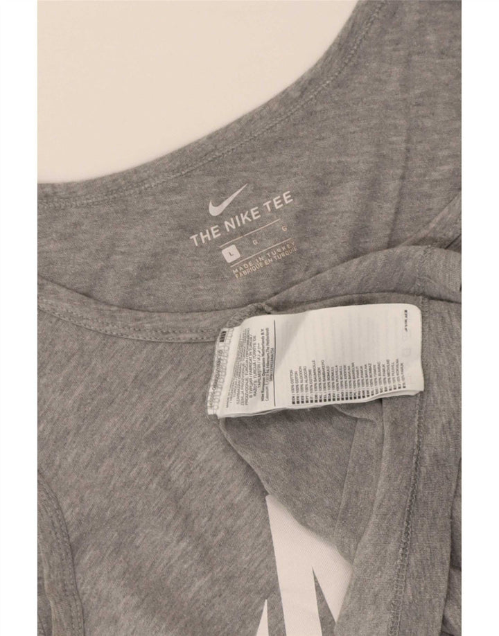 Nike - Camiseta sin mangas con gráfico para hombre, talla grande, algodón gris