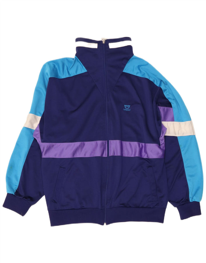 Leopard Chándal completo para hombre ES 46/48 XL Azul marino Colorblock Poliéster