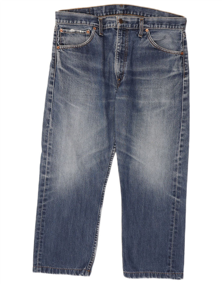 LEVI'S Jeans rectos recortados 505 para hombre W36 L24 Algodón azul