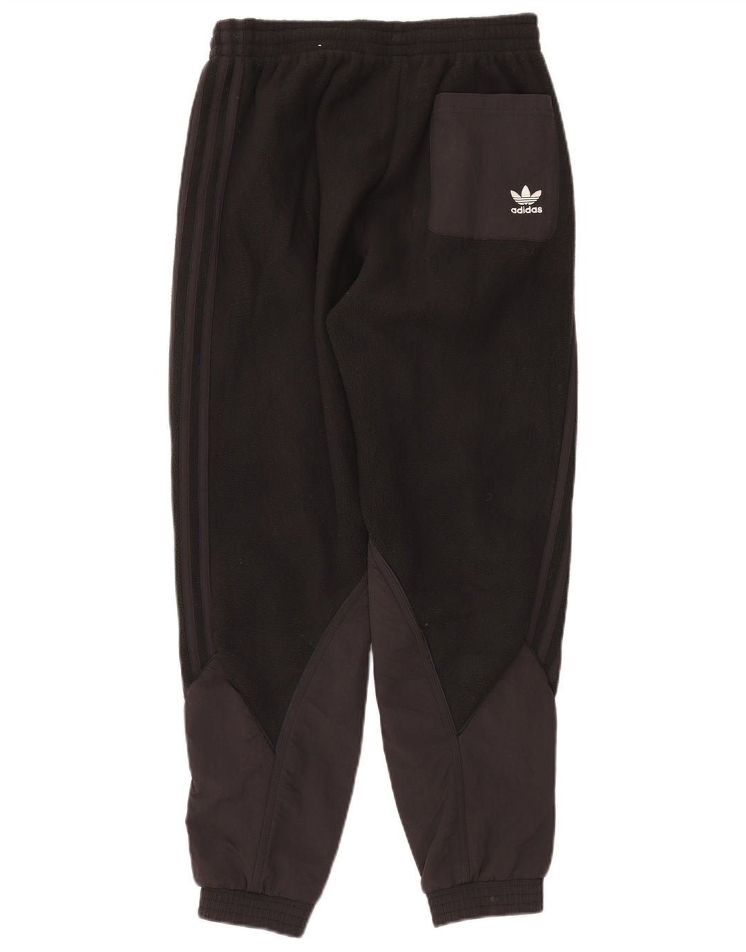 ADIDAS Pantalones de chándal de forro polar para hombre Joggers Small Negro Poliéster