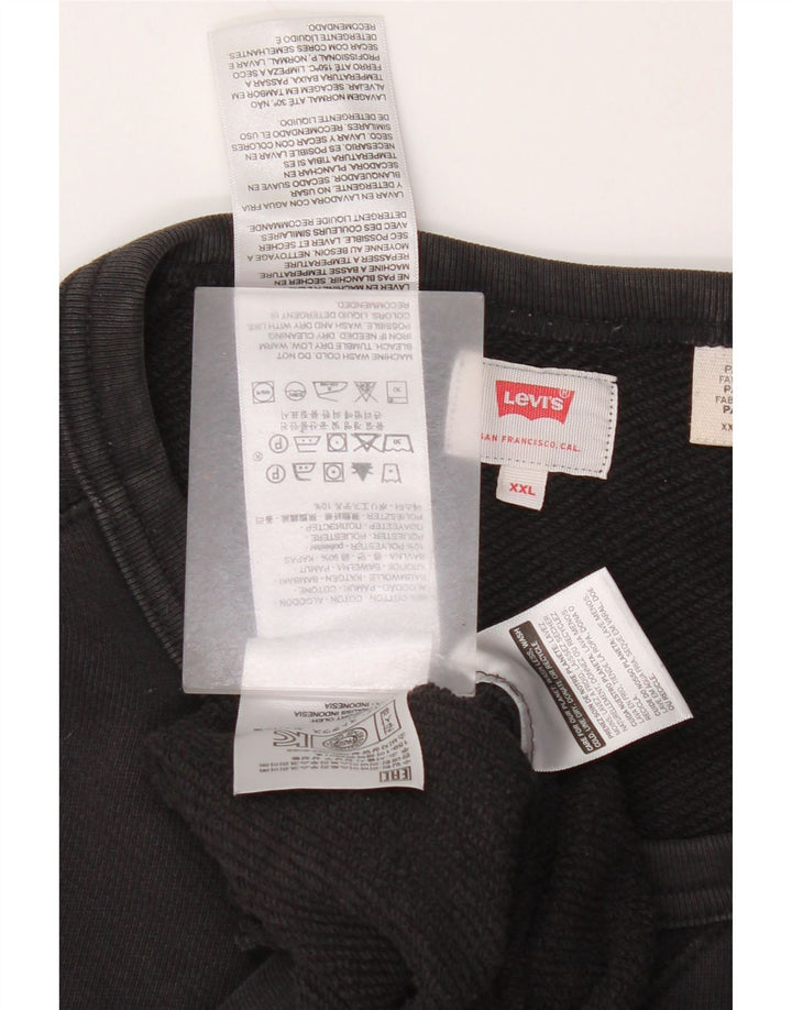Levi's Sudadera Jumper para hombre 2XL Algodón negro