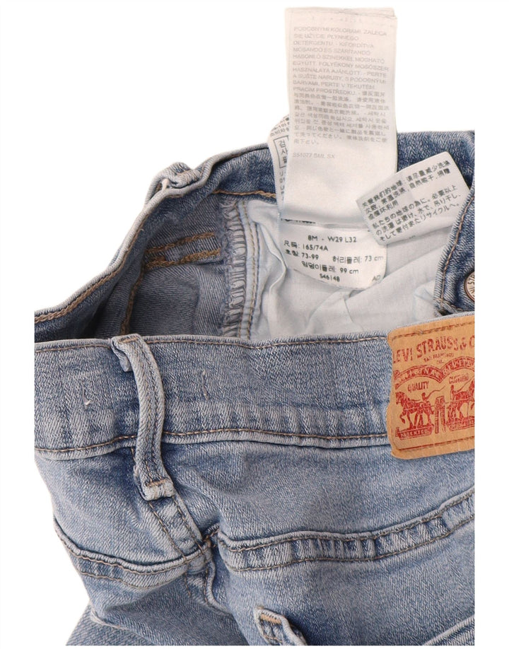 LEVI'S Jeans rectos 505 para mujer US 8 Medium W29 L32 Algodón azul