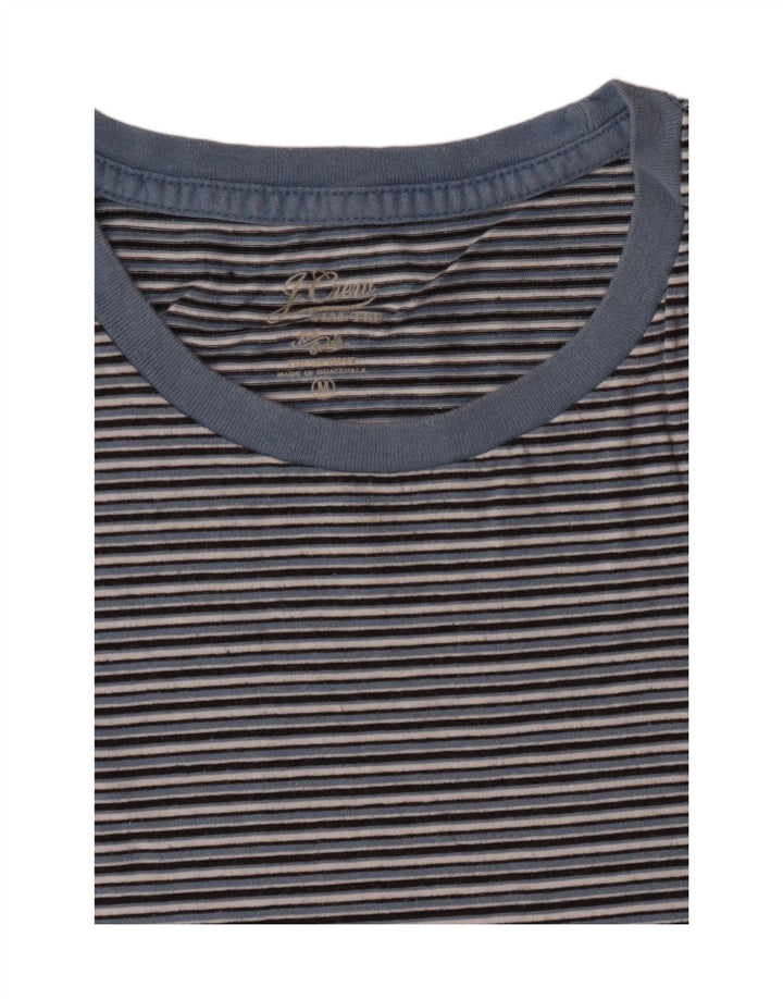 J. CREW Camiseta para mujer Top UK 44 Azul medio Rayas