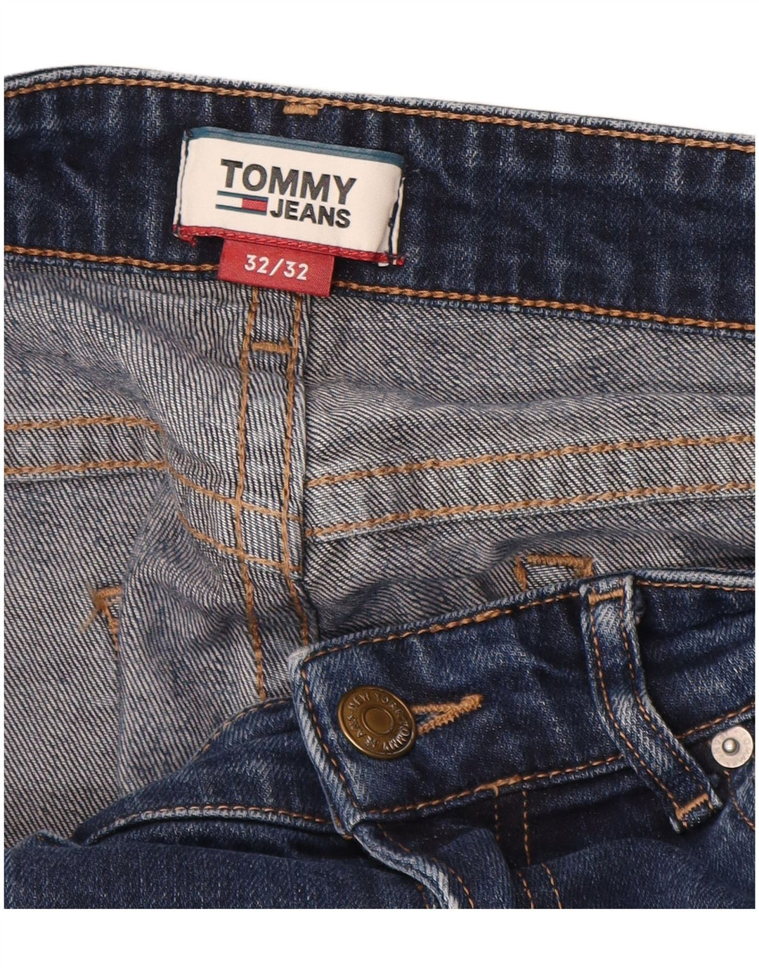 TOMMY HILFIGER Vaqueros Bootcut para hombre W32 L32 Algodón azul