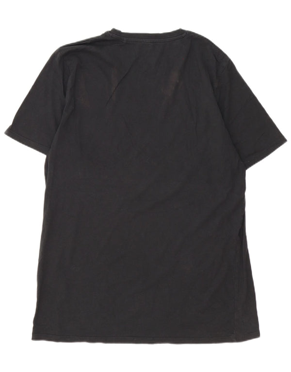 Jack & Jones Hombre Slim Fit Camiseta Top XL Algodón Negro