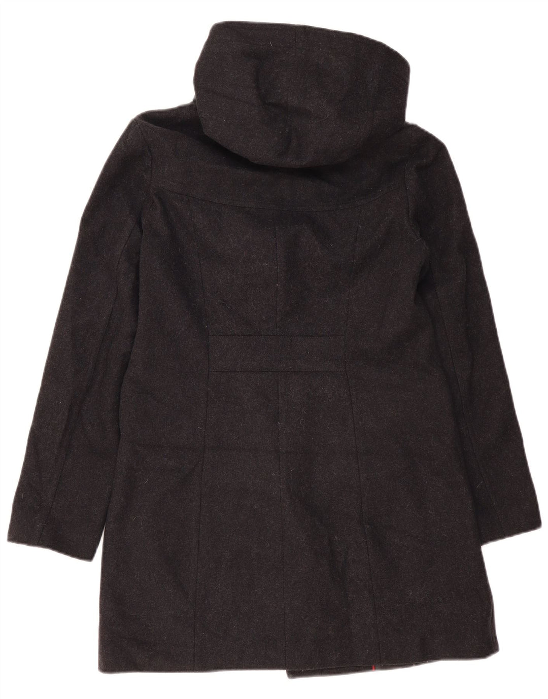 Tommy Hilfiger Trenca con capucha para mujer UK 10 Small Grey Wool