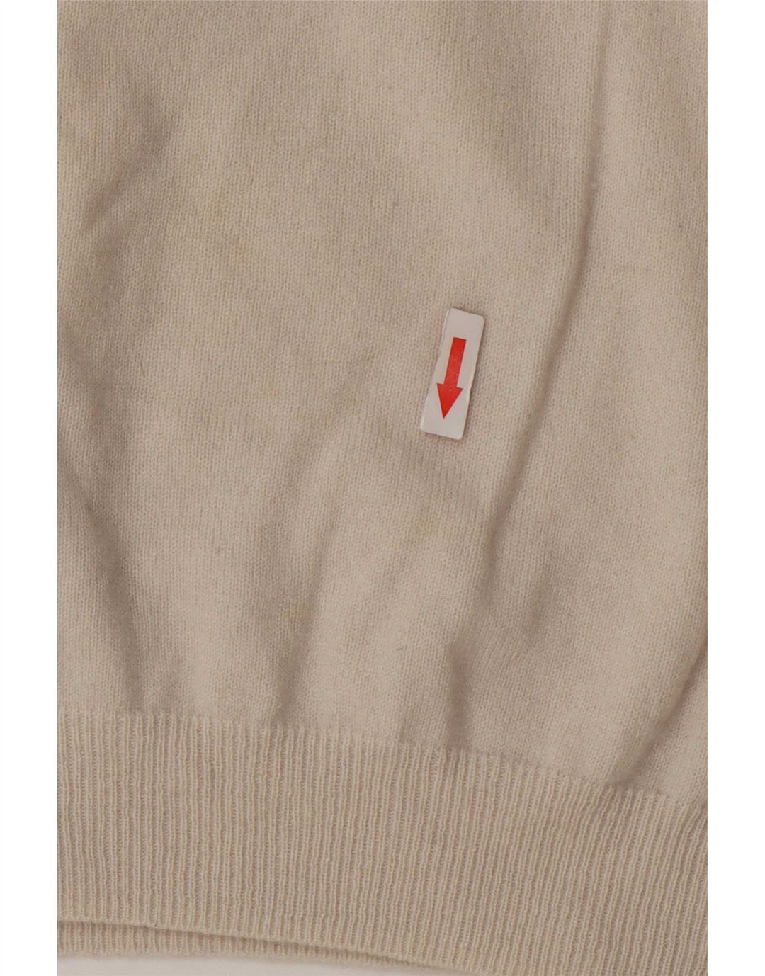 Massimo Dutti Jersey de cuello vuelto para mujer UK 46 Large Beige Wool