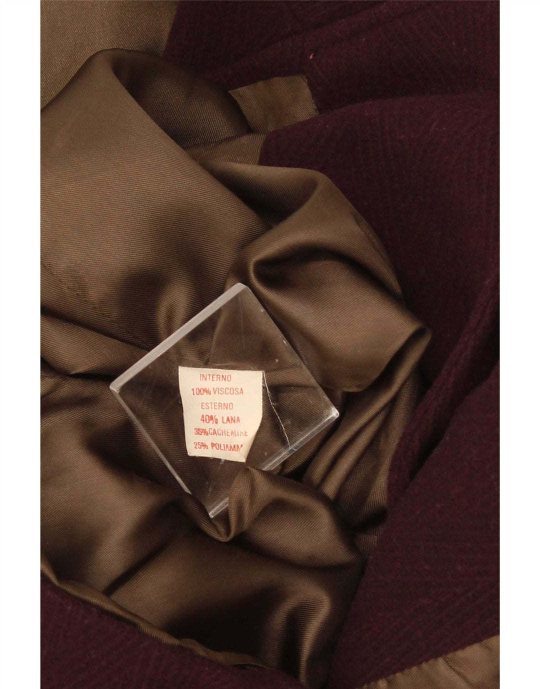 Wampum Chaqueta tipo blazer de 2 botones para hombre UK 42 XL Lana burdeos