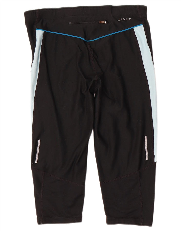 Nike Leggings capri para mujer UK 10 Small Black Colorblock