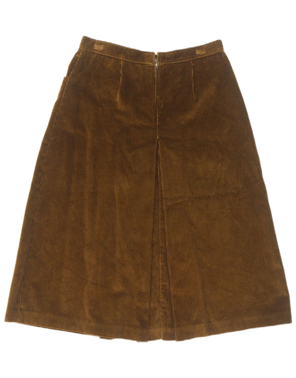 Bailo Falda De Pana De Cintura Alta Para Mujer IT 44 Medium W26 Algodón Caqui