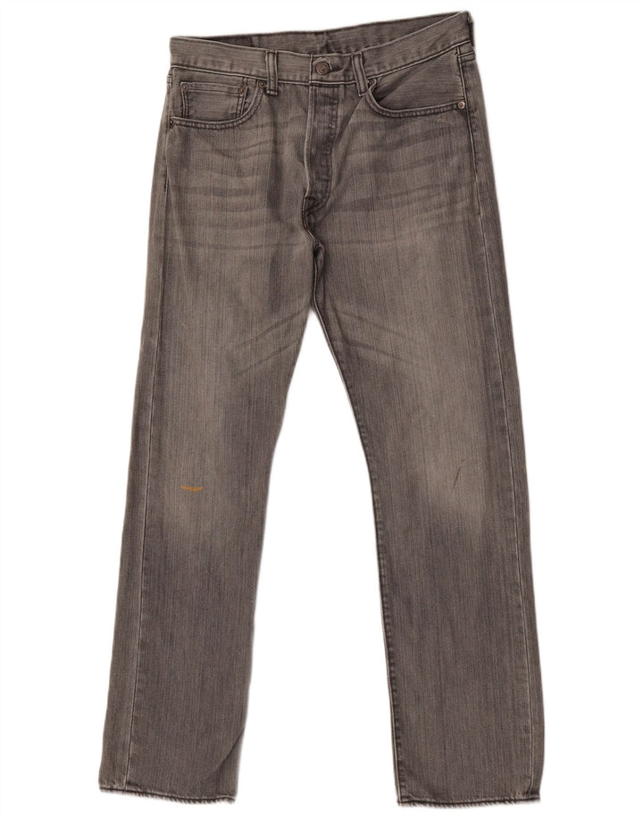 Levi's Vaqueros rectos 501 para hombre W32 L30 Algodón gris