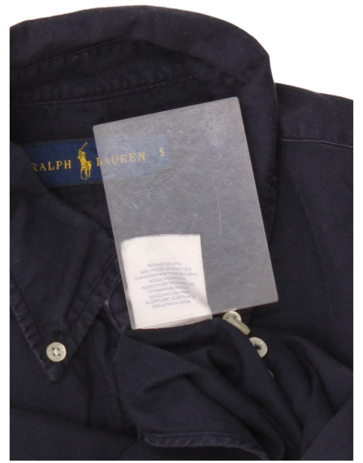 RALPH LAUREN Camisa Hombre Pequeña Azul Marino Algodón