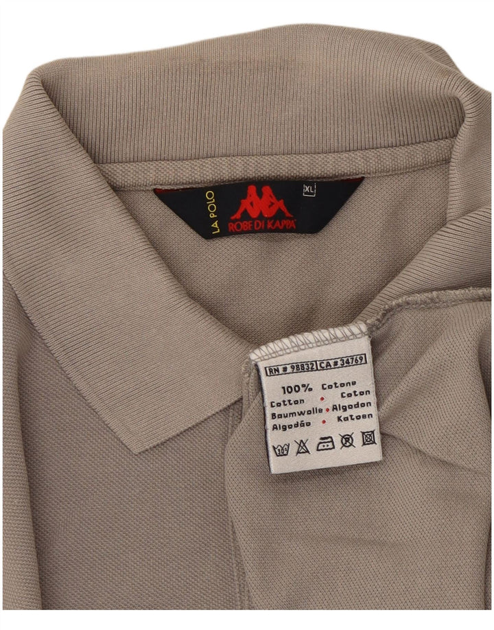 Kappa Polo Hombre XL Gris Algodón