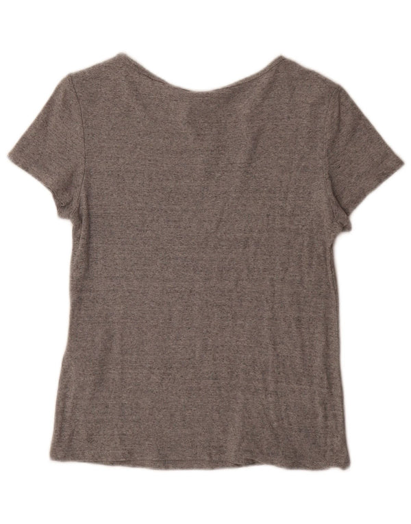Levi's Camiseta para mujer Top UK 12 Algodón moteado gris medio