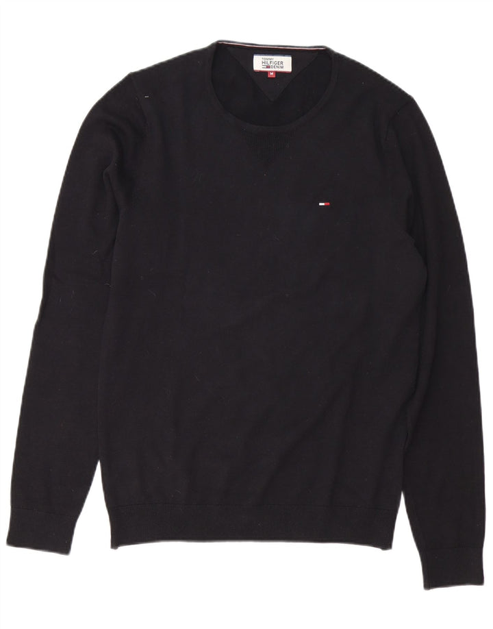 TOMMY HILFIGER Jersey con cuello redondo para hombre Algodón negro mediano