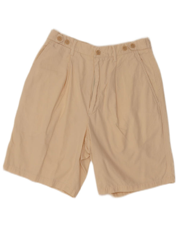 Seventy Mens Pegged Chino Shorts IT 46 Small W28 Algodón Blanco Roto