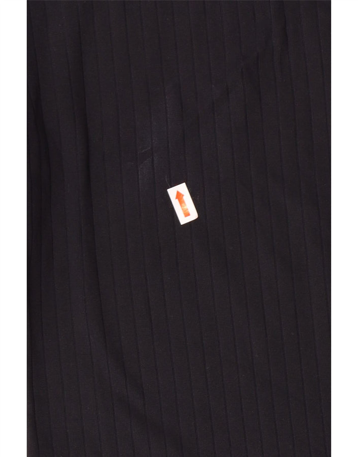 CALVIN KLEIN JEANS Top Mujer Manga Larga UK 42 Medio Azul Marino Poliamida