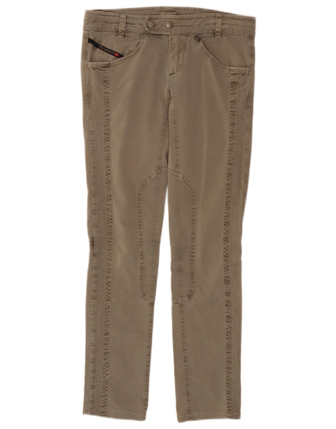 Diesel Pantalones Casuales Slim Para Mujer W27 L30 Gris