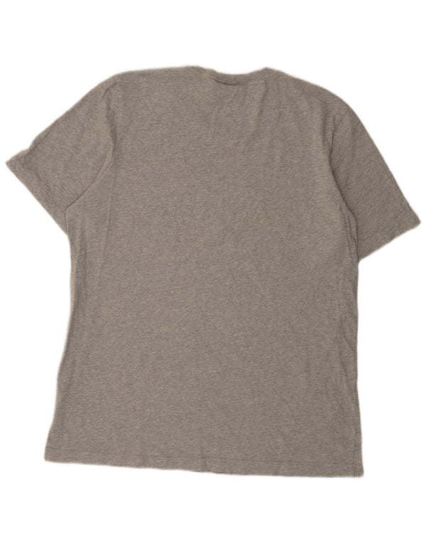 Adidas - Camiseta gráfica para hombre, talla grande, algodón gris