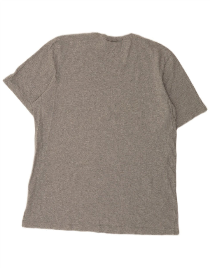 Adidas - Camiseta gráfica para hombre, talla grande, algodón gris