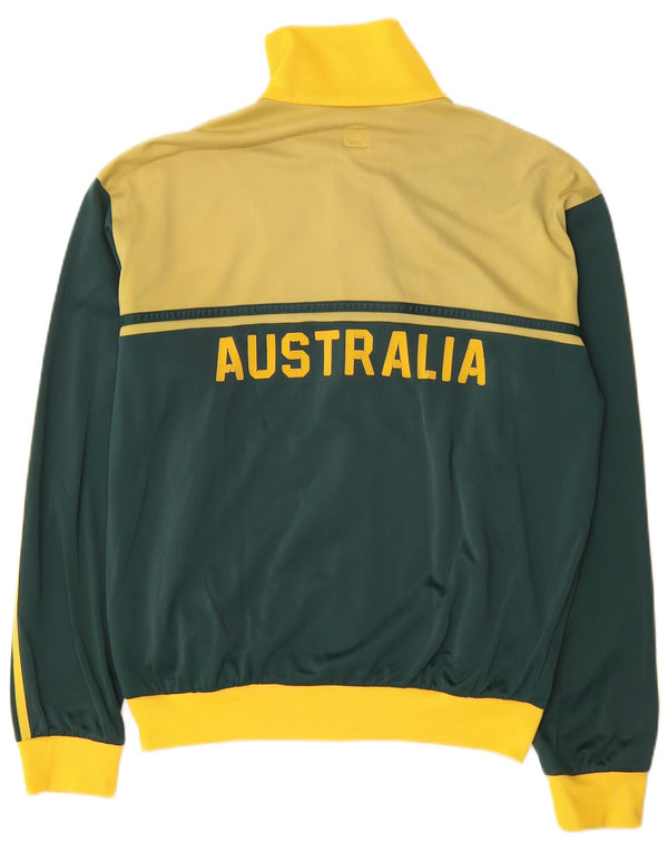 Adidas Hombre Graphic Chándal Top Chaqueta Grande Amarillo Colorblock Poliamida