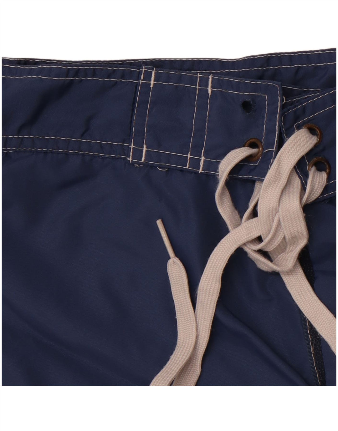 VINTAGE Hombre Bañador Shorts Medio Azul Marino