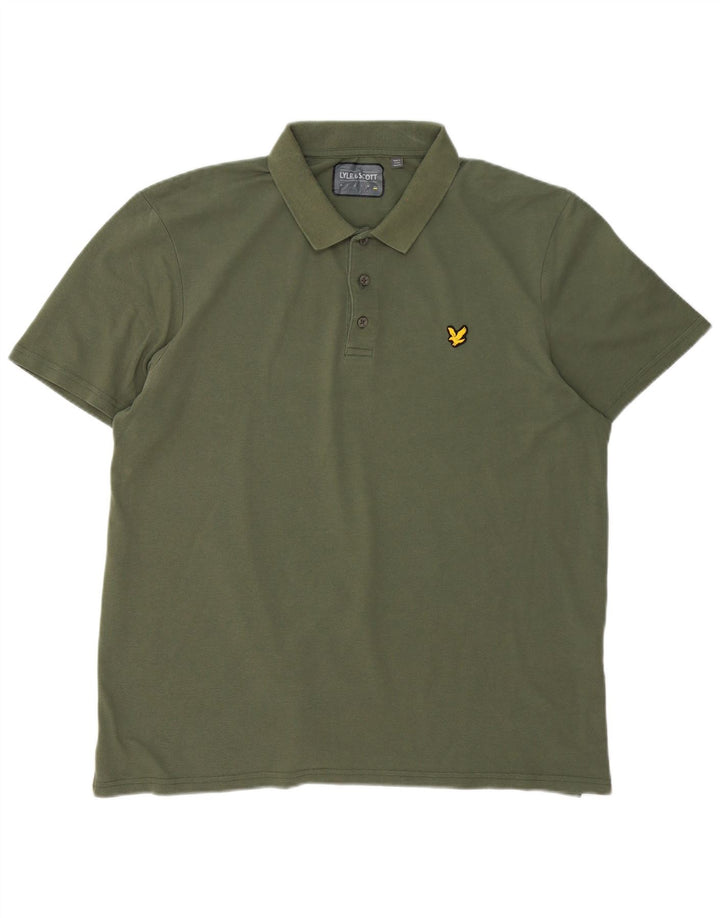 Lyle & Scott Polo para hombre 2XL Algodón verde
