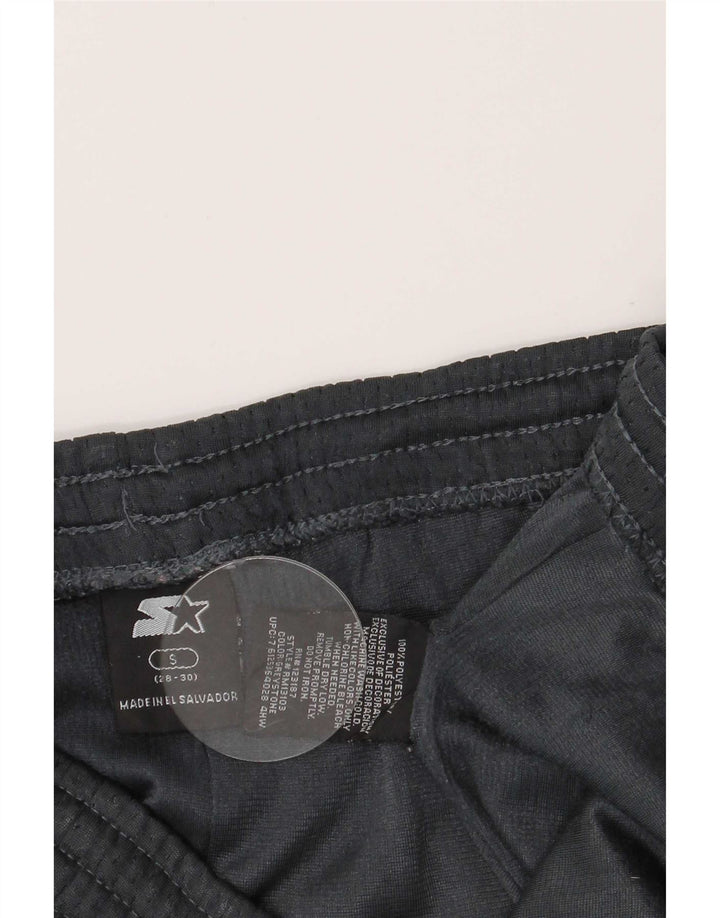 Starter Pantalones cortos deportivos con estampado gráfico para hombre, talla pequeña, deportivos de poliéster gris