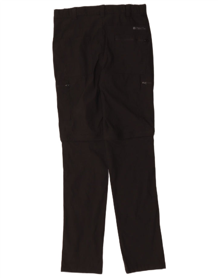 Pantalones cargo rectos para hombre de Mountain Warehouse W30 L33 Nylon negro