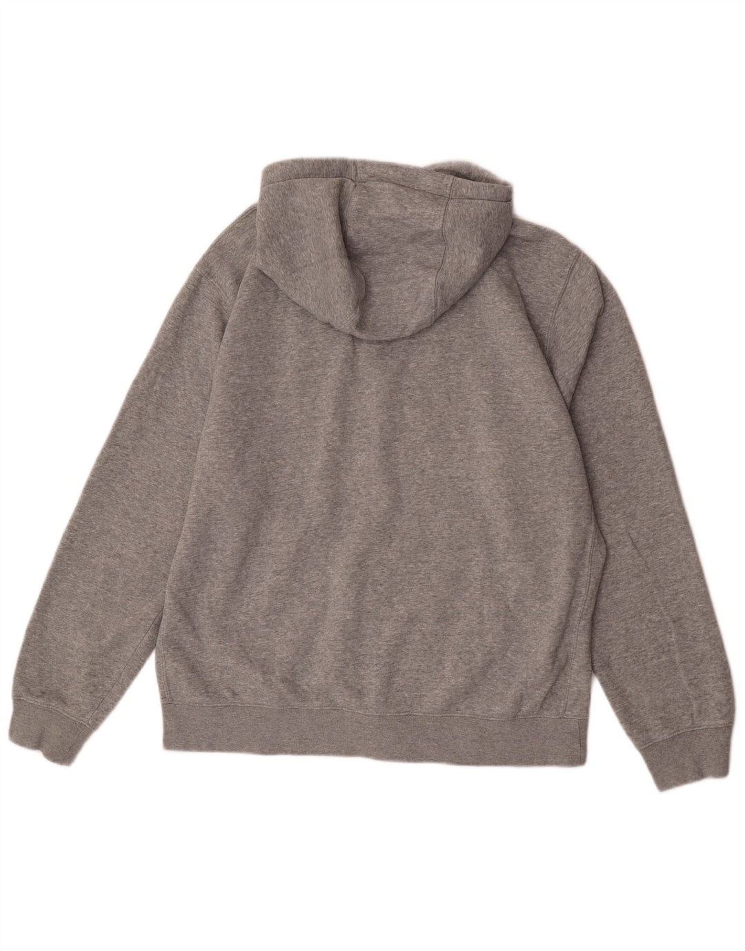 Nike - Sudadera con capucha y cremallera para hombre, ajuste regular, algodón gris grande