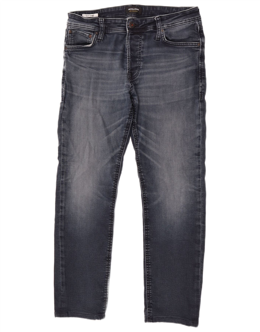 Jack & Jones Hombre GLENN Slim Jeans W33 L30 Algodón Azul