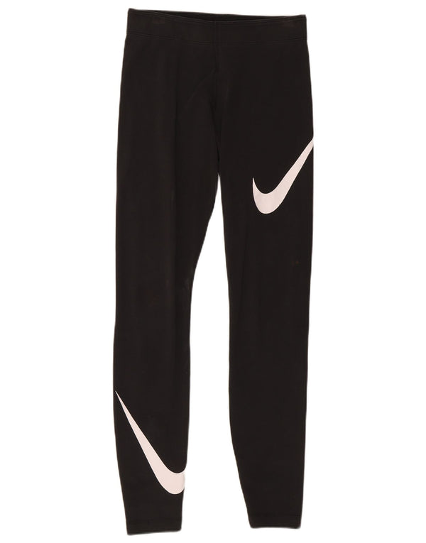 Nike Leggings gráficos para mujer UK 8 Small Algodón negro