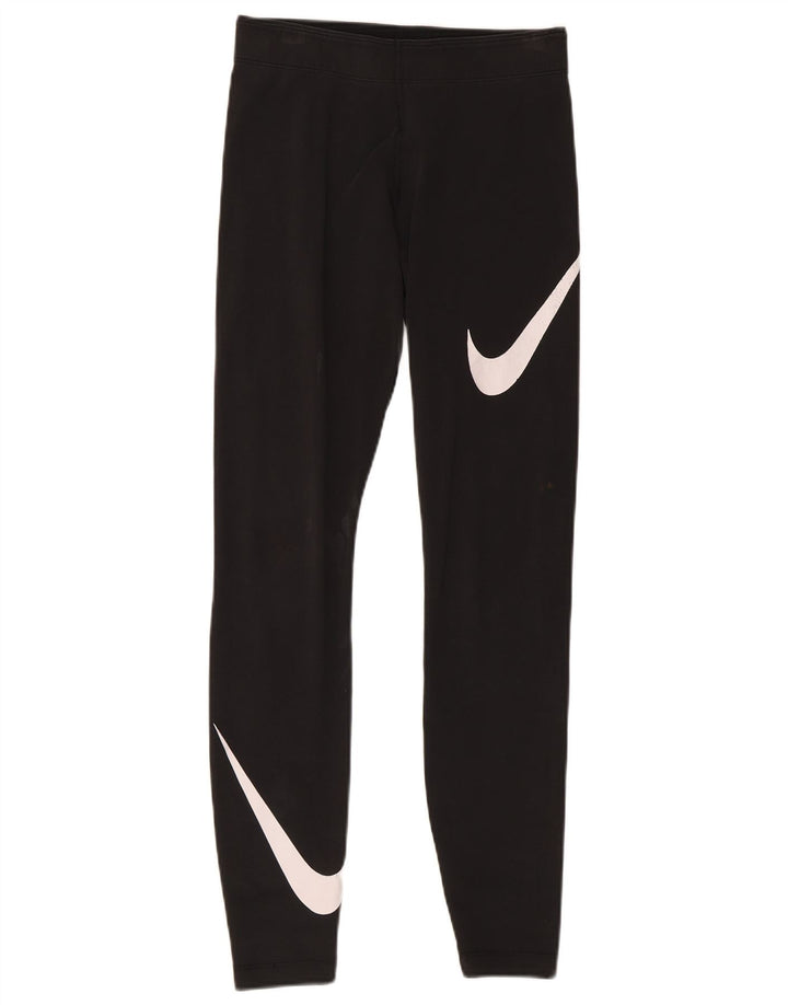 Nike Leggings gráficos para mujer UK 8 Small Algodón negro