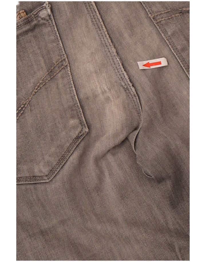 ALVIERO MARTINI Vaqueros ajustados para hombre W33 L31 Algodón gris