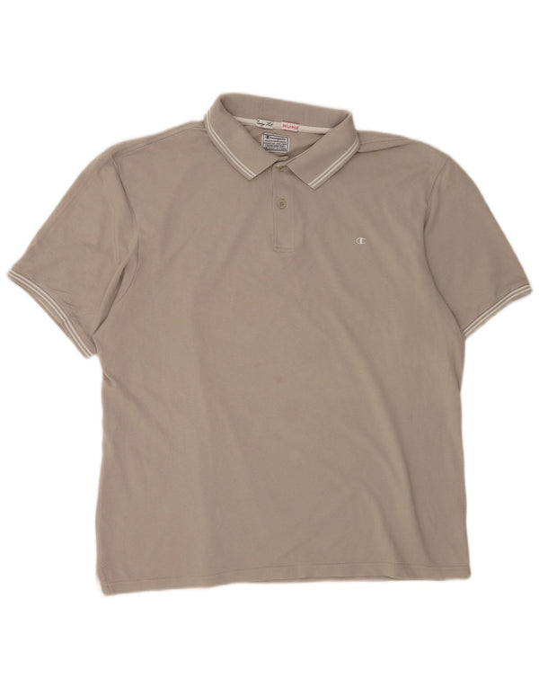 Champion Polo De Ajuste Fácil Para Hombre 3XL Algodón Gris