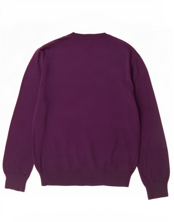 Gap Jersey con Cuello en V para Hombre XL Algodón Morado