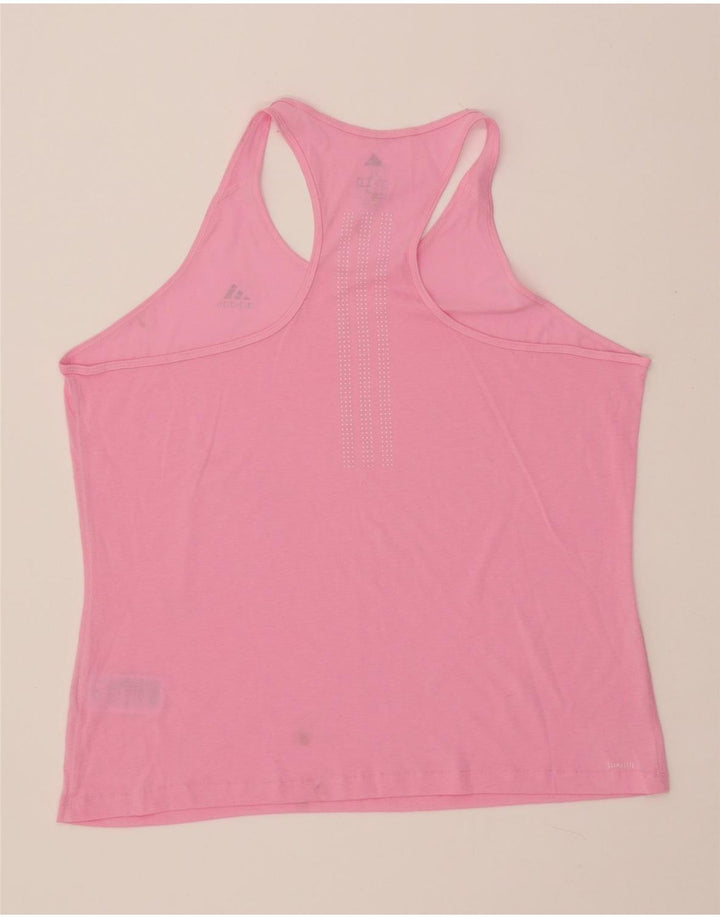ADIDAS Mujer Climalite Chaleco Top UK 20/22 XL Rosa Poliéster