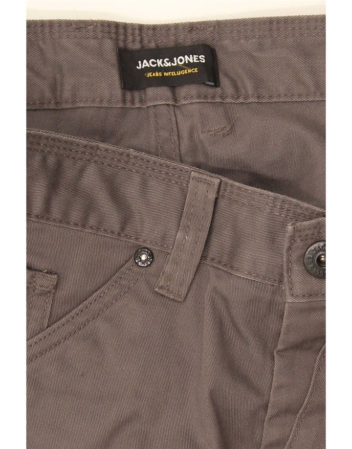 Jack & Jones Mens Banana Casual Pantalones W32 L34 Poliéster Gris