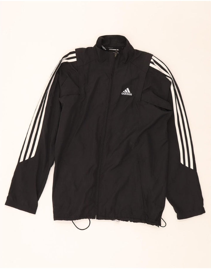 ADIDAS Chaqueta impermeable Climalite para hombre UK 36 Small Poliéster negro