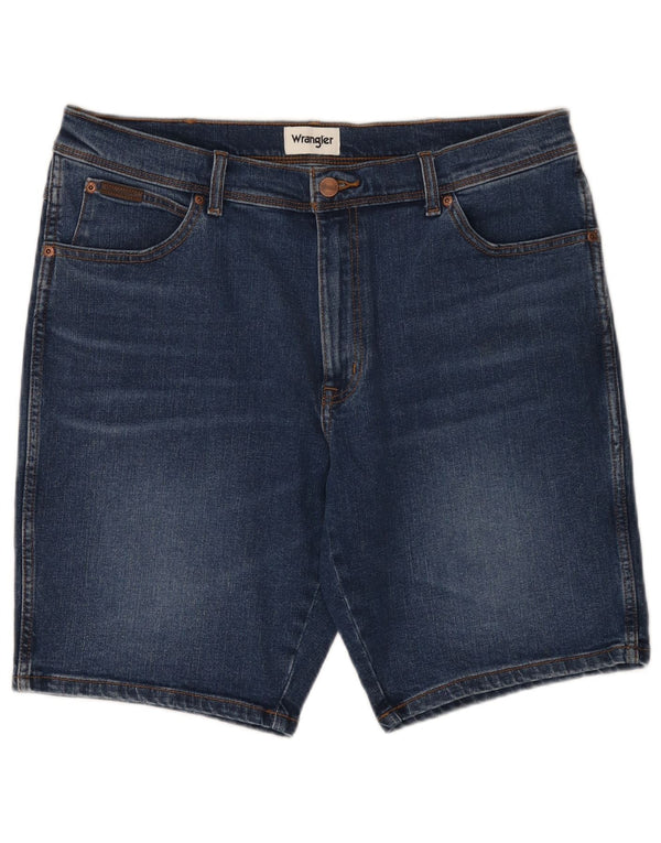 Wrangler Pantalones cortos de mezclilla para hombre W36 Large Azul marino Algodón