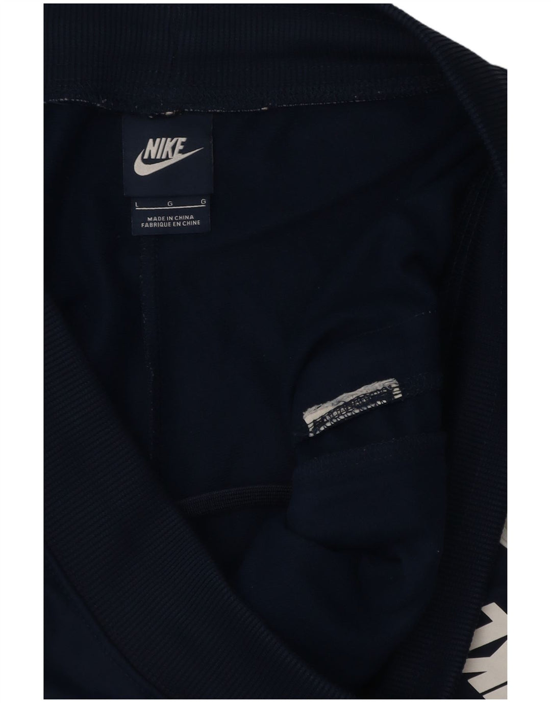 Nike Pantalones de chándal para hombre Joggers Large Azul marino Colorblock Poliéster