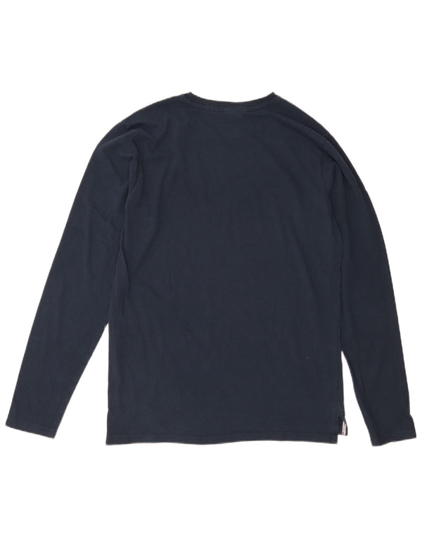 Fila Hombre Tennis Graphic Top Manga Larga IT 50 Medio Azul Marino Algodón