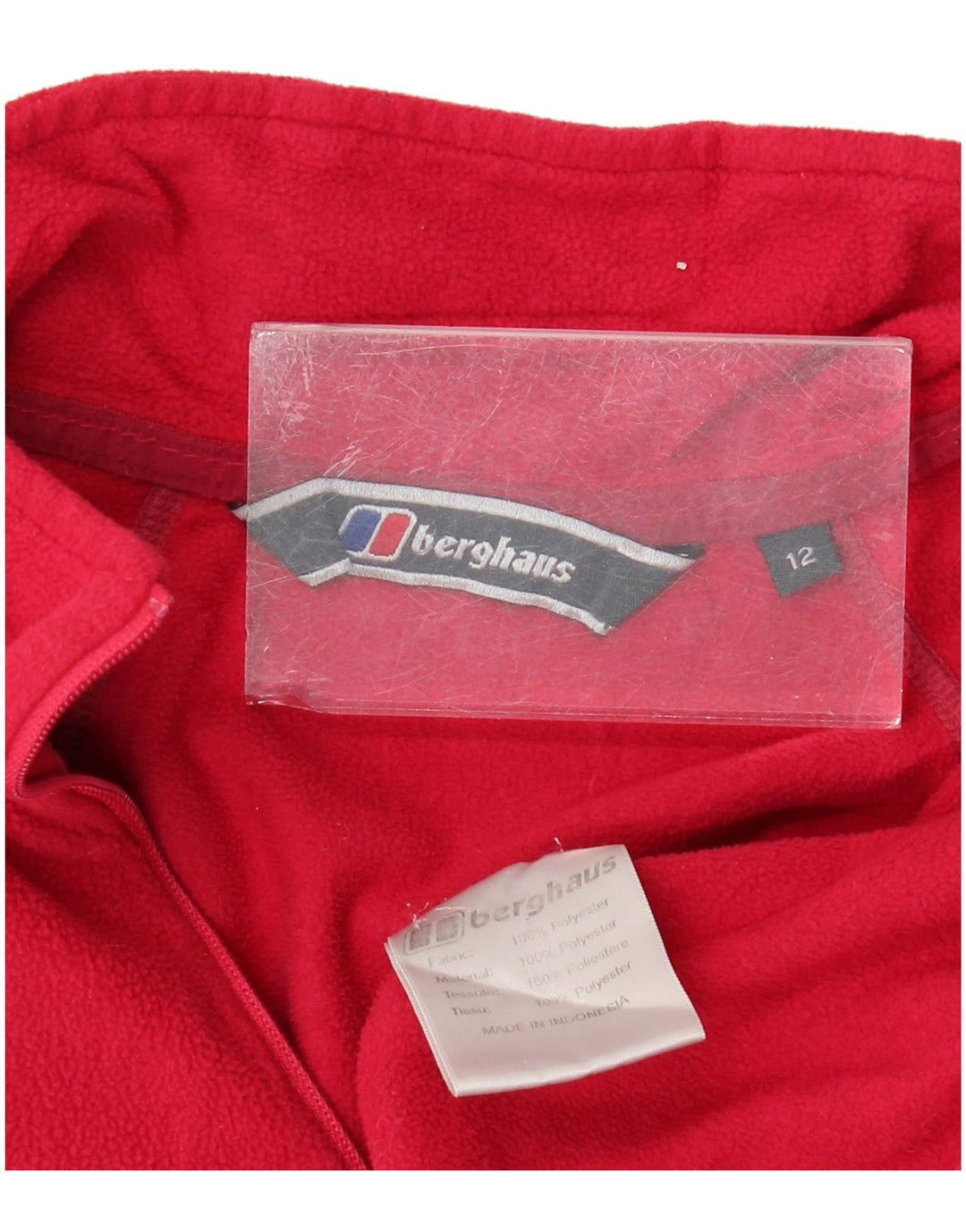 BERGHAUS Jersey polar con cremallera y cuello para mujer UK 40 Poliéster rosa medio
